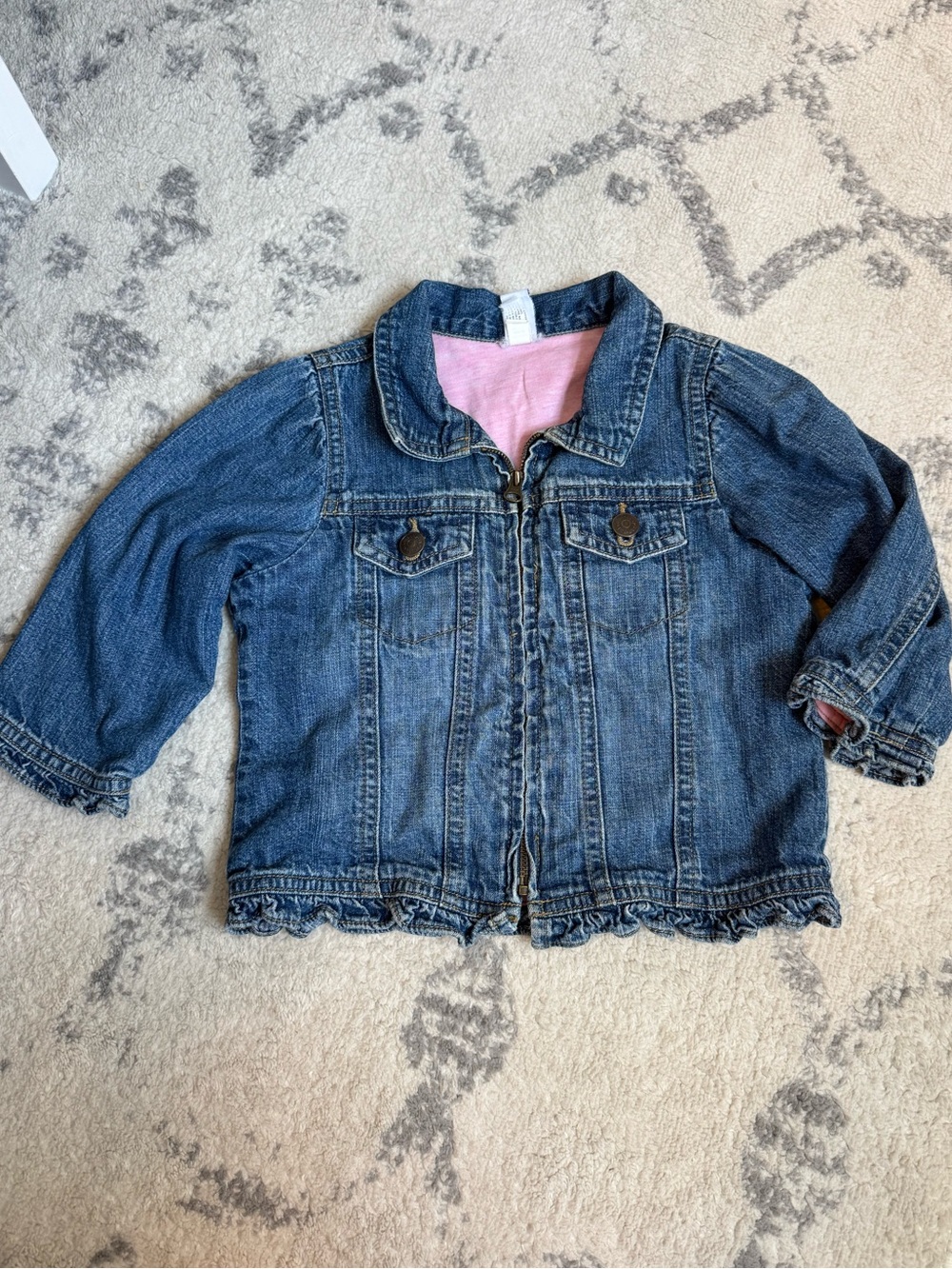 GAP Blue Denim Zipper Jacket